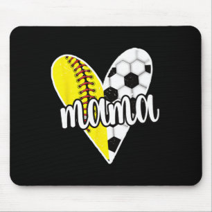 Stolze Mama Fußball Softball Spieler Mama Mousepad