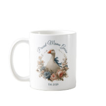 Stolze Mama-Gans Floral Est Jahr Muttergeschenk