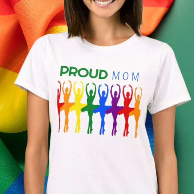 Stolze MAMA Gay Pride Rainbow Ballet Silhouetten T-Shirt (Von Creator hochgeladen)