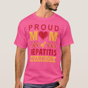 Stolze Mama Hepatitis Warrior Hepatitis Weltweite T-Shirt