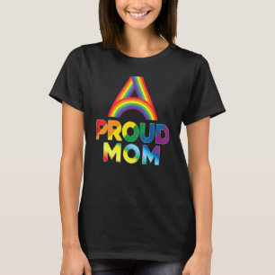 Stolze Mama Lgbt Pride Gay Lesbian Regenbogen farb T-Shirt