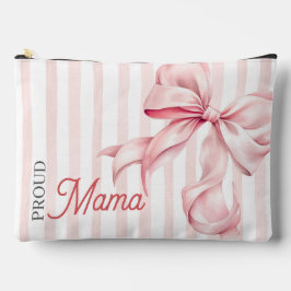 Stolze Mama mit rosa Schleife Coquette Zubehörtasche
