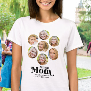 Stolze MAMA Moderner, benutzerdefinierter 7 Foto C T-Shirt