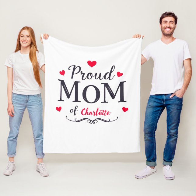 Stolze Mama | Niedlicher Muttertag, der individuel Fleecedecke (Beispiel)