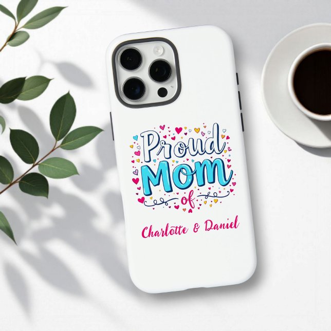 Stolze Mama | Niedlicher Personalisierter Mutterta Case-Mate iPhone Hülle (Von Creator hochgeladen)