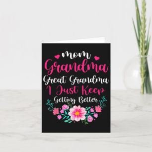 Stolze Mama Oma Große Oma ich gerade Behalten Gett Karte