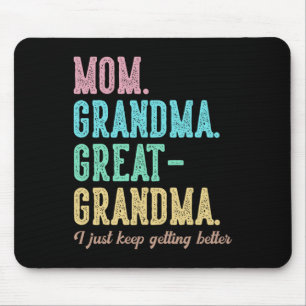 Stolze Mama Oma Große Oma ich gerade Behalten Gett Mousepad