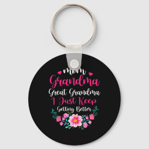 Stolze Mama Oma Große Oma ich gerade Behalten Gett Schlüsselanhänger