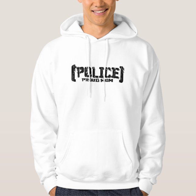 Stolze Mama - POLIZEI Tattered Hoodie (Vorderseite)