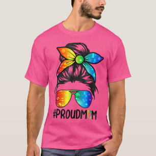 Stolze Mama Regenbogen Chaotischer Knoten LGBT Gay T-Shirt