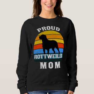 Stolze Mama Rottweiler Geburtstag für sie Sweatshirt
