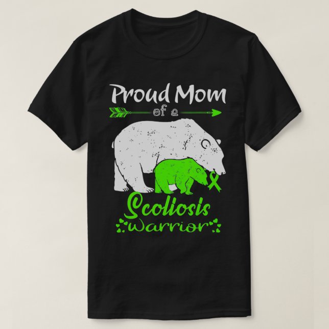 Stolze Mama, Skoliose-Krieger T-Shirt (Design vorne)
