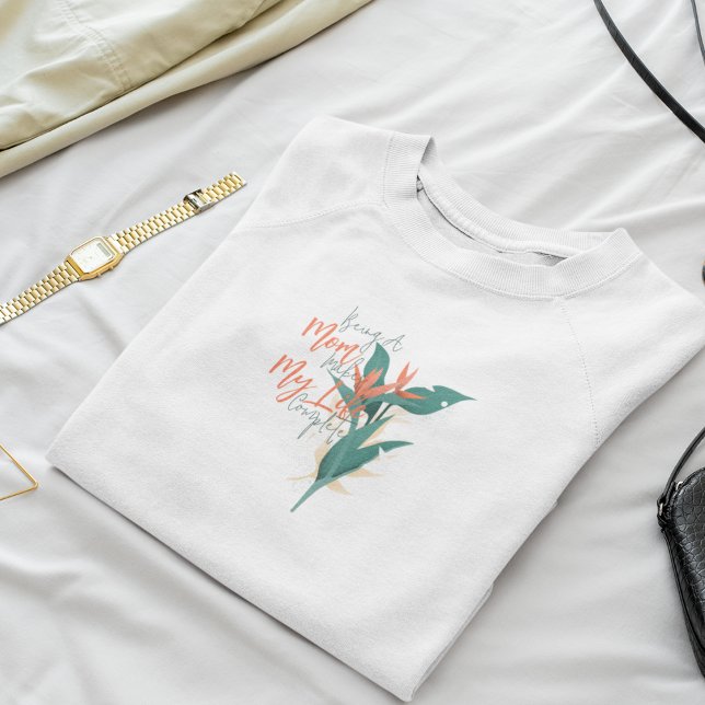 Stolze Mama Sweatshirt (flower mom)