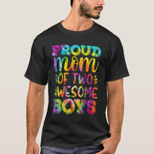 Stolze Mama von 2 Phantastischen Jungen für Frauen T-Shirt