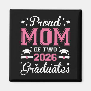 Stolze Mama von zwei 2026 Hochschulabsolventen TW Magnet