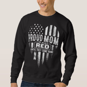 Stolze Mama Wir tragen das Militär am Roten Freita Sweatshirt