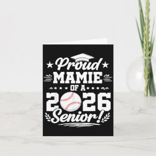 Stolze Mamie eines Baseball-Absolventen der Oberst Karte