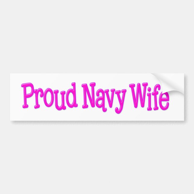 Stolze Marine-Ehefrau Autoaufkleber (Vorne)