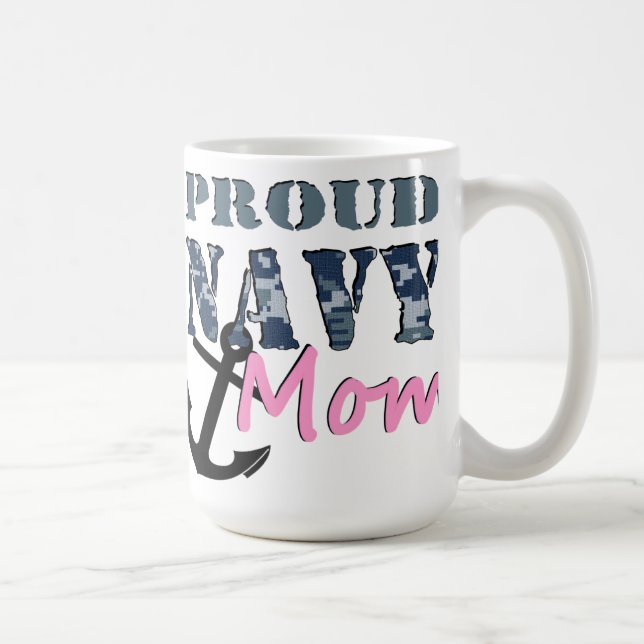 Stolze Marine-Mama-Tasse Kaffeetasse (Rechts)