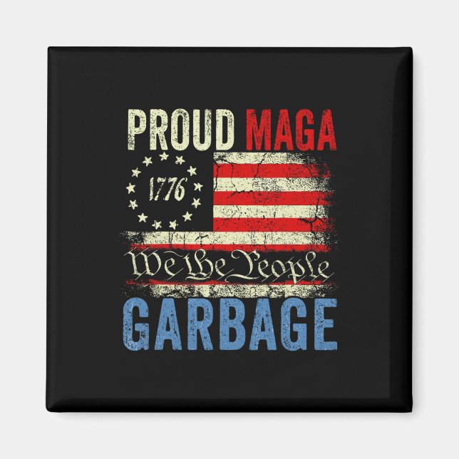 Stolze Mega-Müll Trump-Anhänger 1  Magnet (Vorne)
