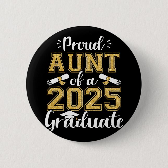 Stolze Menge eines Cl von 2025 Graduate Funny Seni Button (Vorderseite)