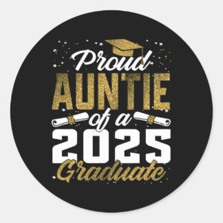 Stolze Menge eines Cl von 2025 Graduate Senior Gra Runder Aufkleber