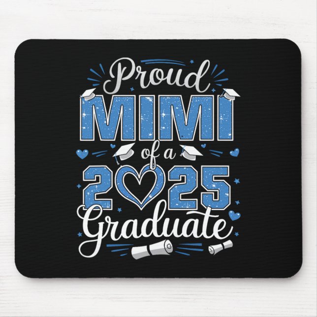 Stolze Mimi eines Abgängerjahrgangs 2025 Absolvent Mousepad (Vorne)