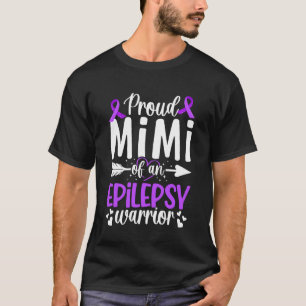 Stolze Mimi eines Epilepsie-Kriegers Mimi Epilepsi T-Shirt