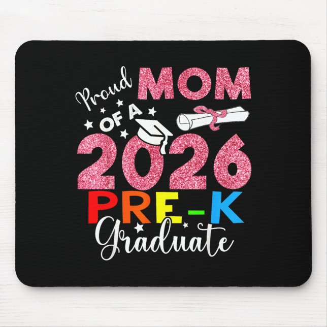 Stolze Mutter des 2026er Vorschulabsolventen Mutte Mousepad (Vorne)