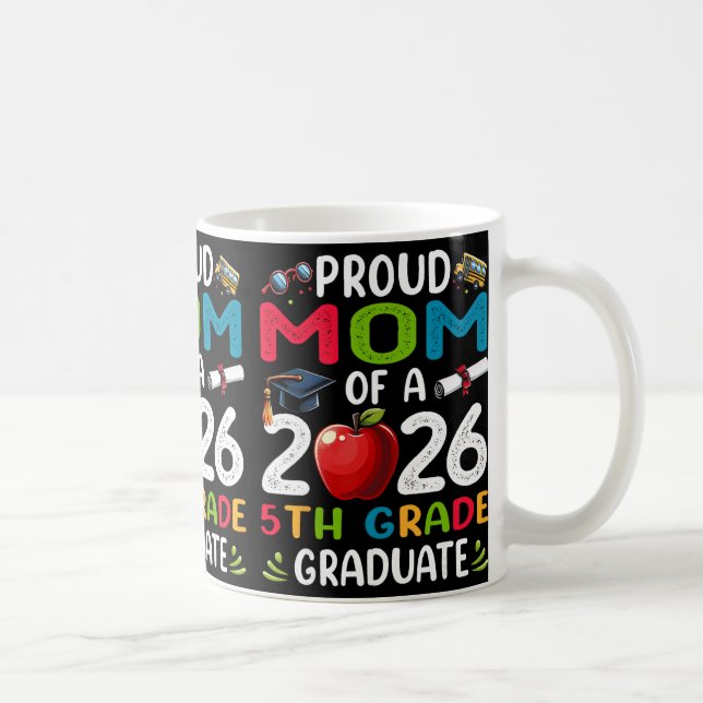 Stolze Mutter des 5. Klässlers von 2026 zum Mutter Kaffeetasse (Rechts)