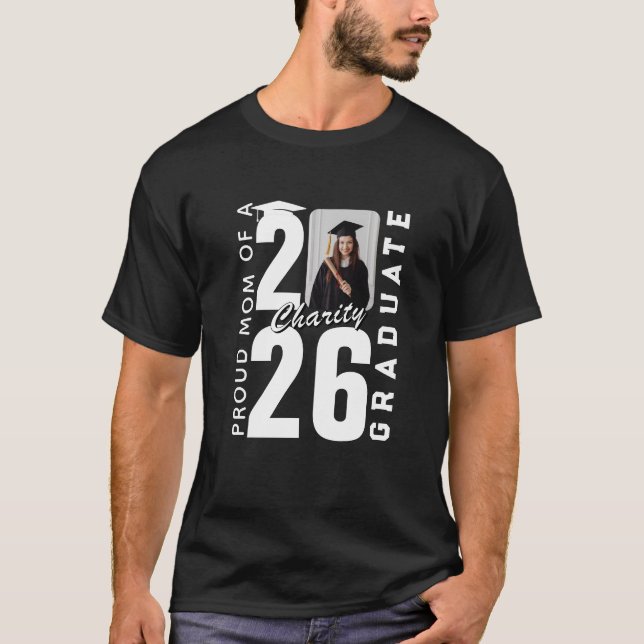 Stolze Mutter des Absolventen von 2026 Benutzerdef T-Shirt (Vorderseite)