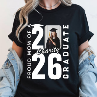 Stolze Mutter des Absolventen von 2026 Benutzerdef T-Shirt