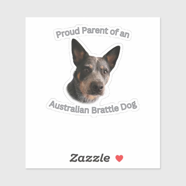 Stolze Mutter des australischen Brattle Dog Aufkleber (Blatt)