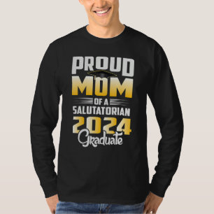 Stolze Mutter des Salutatorian der Klasse 2024 Abs T-Shirt