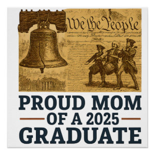 Stolze Mutter des USA Global Absolventen der Gesch Poster