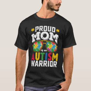 Stolze Mutter einer Familie mit einem Autismus-Kri T-Shirt