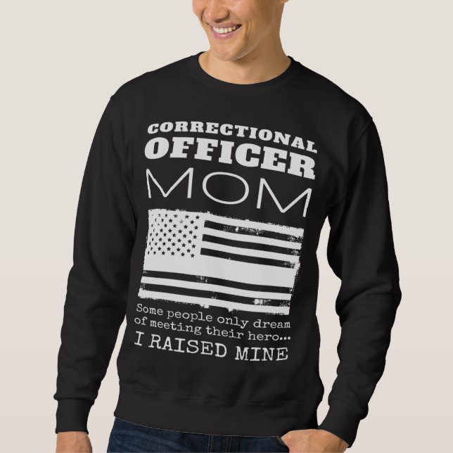 Stolze Mutter einer Mama des Anweisungsbefugten US Sweatshirt (Vorderseite)