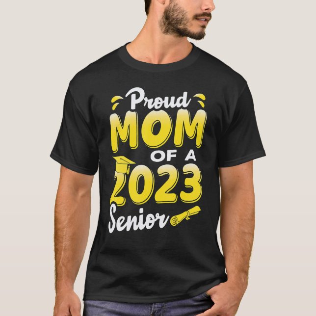 Stolze Mutter eines 2023er-Abiturienten T-Shirt (Vorderseite)