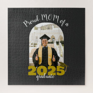 Stolze Mutter eines 2025-Absolventen Custom Foto Puzzle