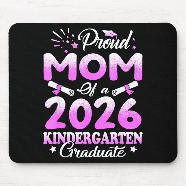 Stolze Mutter eines Absolventen der Klasse 2026 fl Mousepad (Vorne)