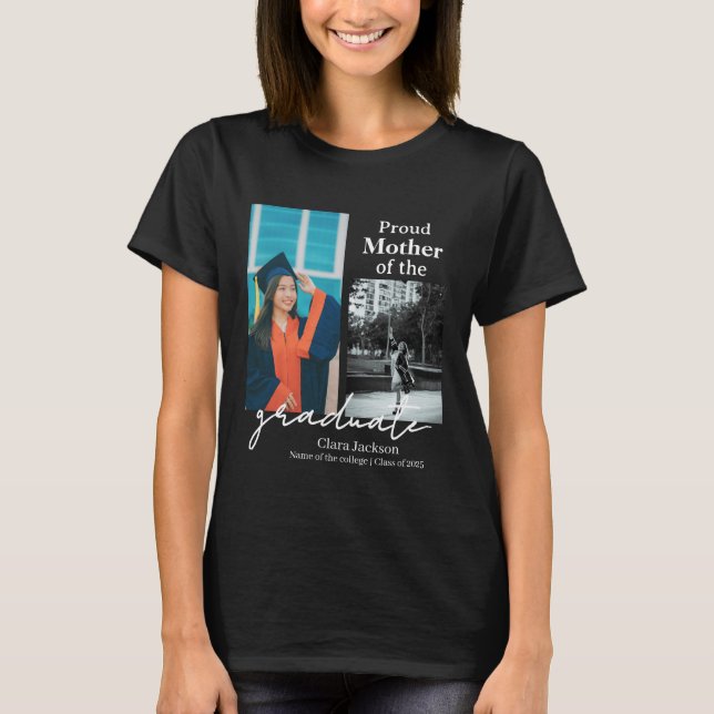 Stolze Mutter eines Absolventen T-Shirt (Vorderseite)