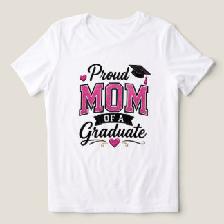 Stolze Mutter eines Absolventen T-Shirt | Abschlus Tri-Blend Shirt