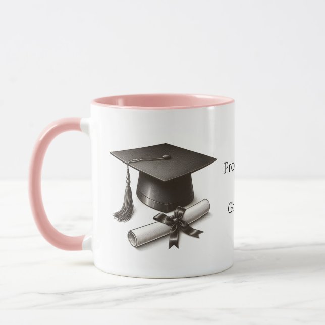 Stolze Mutter eines Absolventen Tasse (Links)