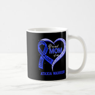 Stolze Mutter eines Ataxia-Kriegers Blaues Band pa Kaffeetasse