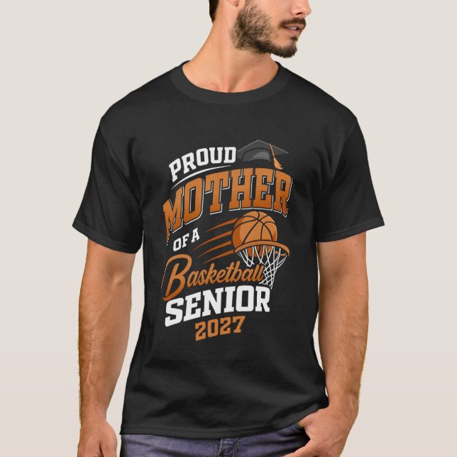 Stolze Mutter eines Basketball-Absolventen der Abs T-Shirt (Vorderseite)