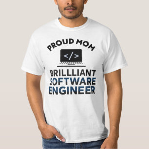 Stolze Mutter eines brillanten Software-Ingenieurs T-Shirt