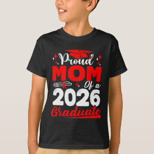 Stolze Mutter eines Cl von 2026 Absolvent Senior A T-Shirt