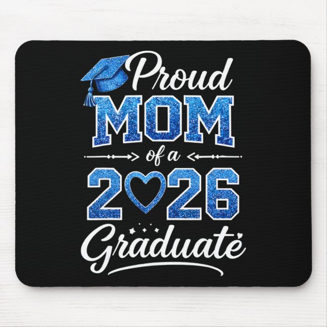 Stolze Mutter eines Cl von 2026 Absolventen Senior Mousepad (Vorne)