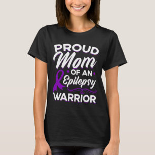 Stolze Mutter eines Epilepsie-Kriegers Epilepsie-B T-Shirt