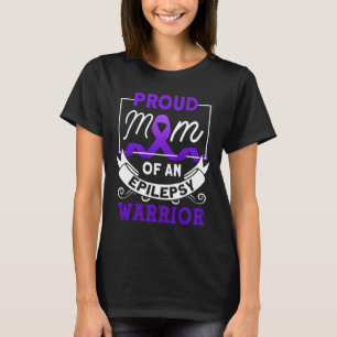 Stolze Mutter eines Epilepsie-Kriegers Epilepsie-B T-Shirt